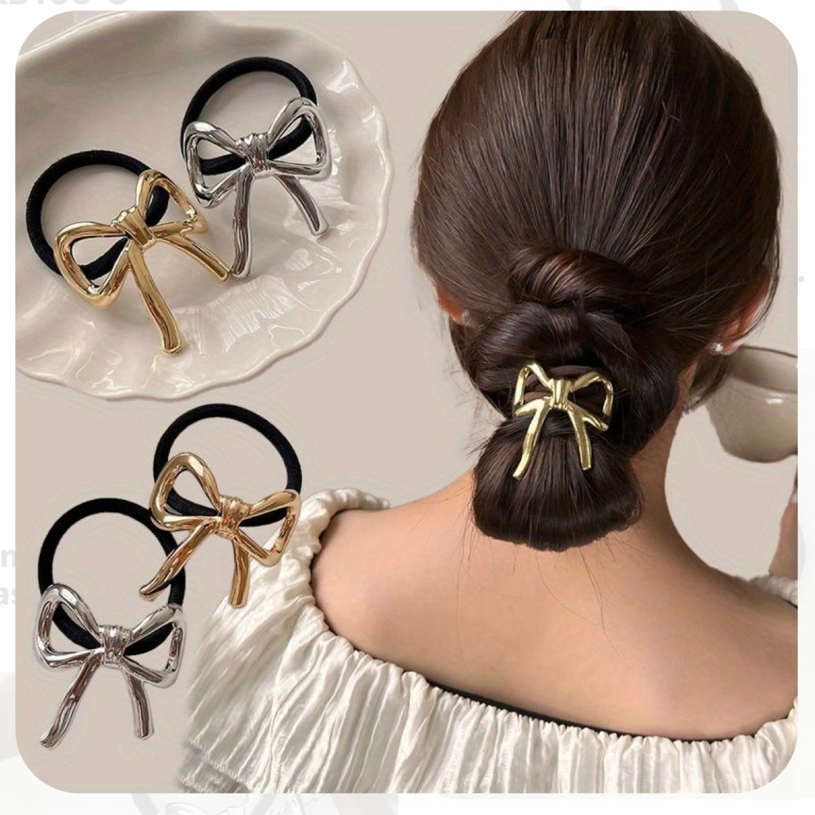 SS Large Gold Hair Ties-2 Styles