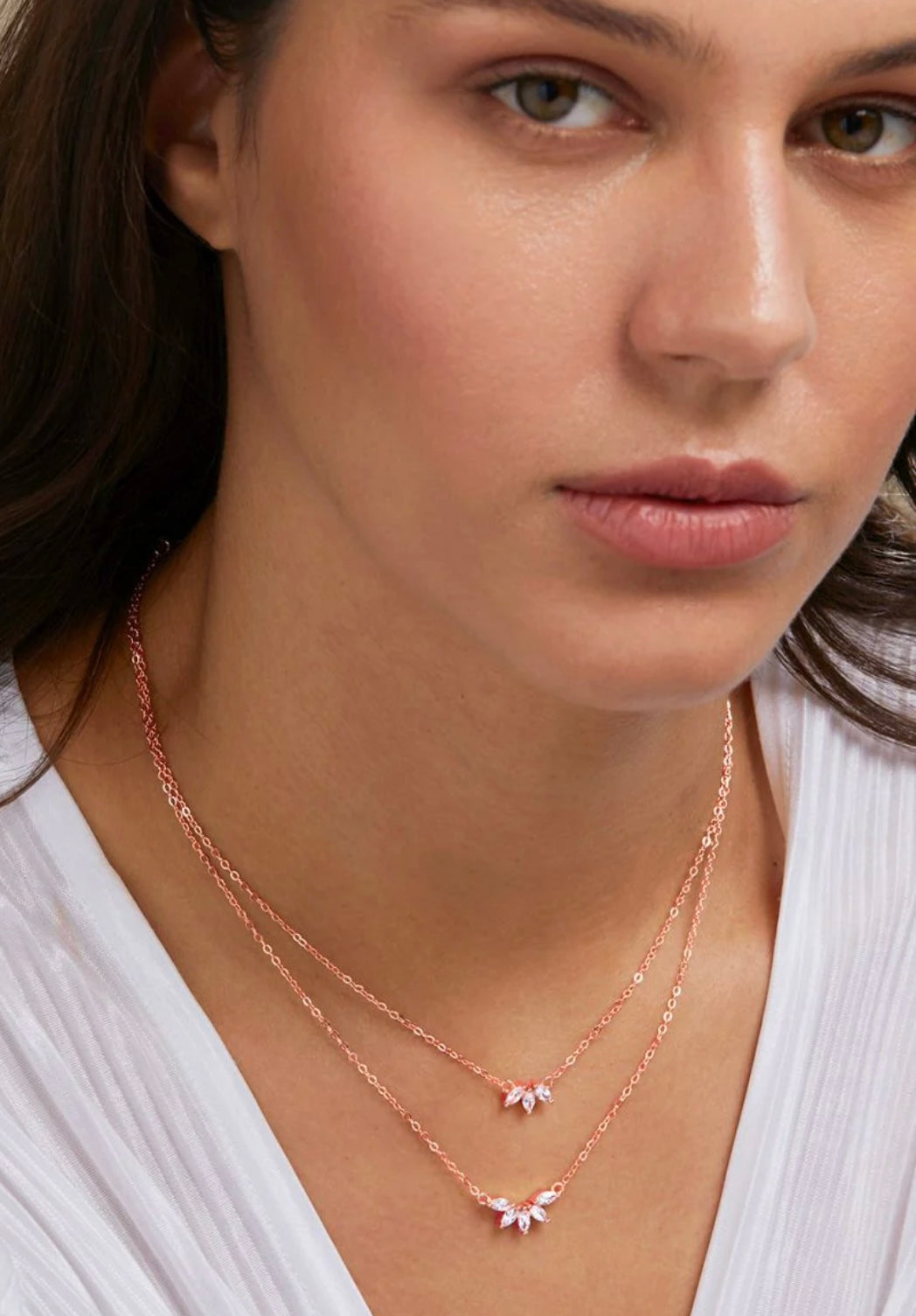 2 Layer Diamond Necklace