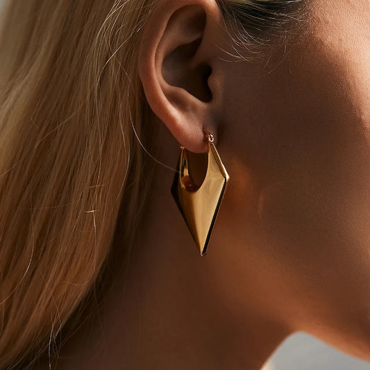 Conical Statement Hoop Earring