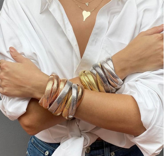Triple Cobra Intertwined Bracelet