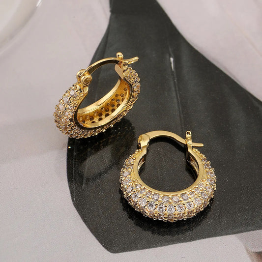 Studded Round Bali Earrings