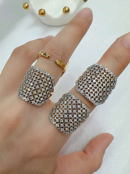 Diamond Mesh Ring-Gold