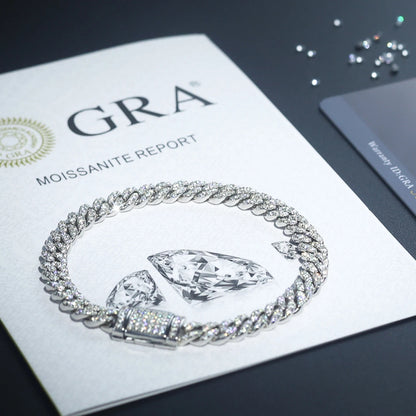 Iced Out Silver Unisex Bracelets-3 Types