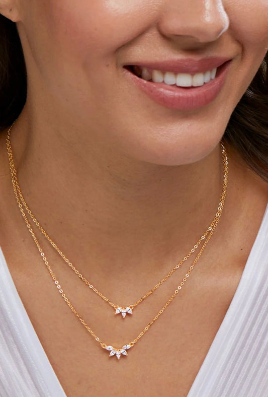 2 Layer Diamond Necklace