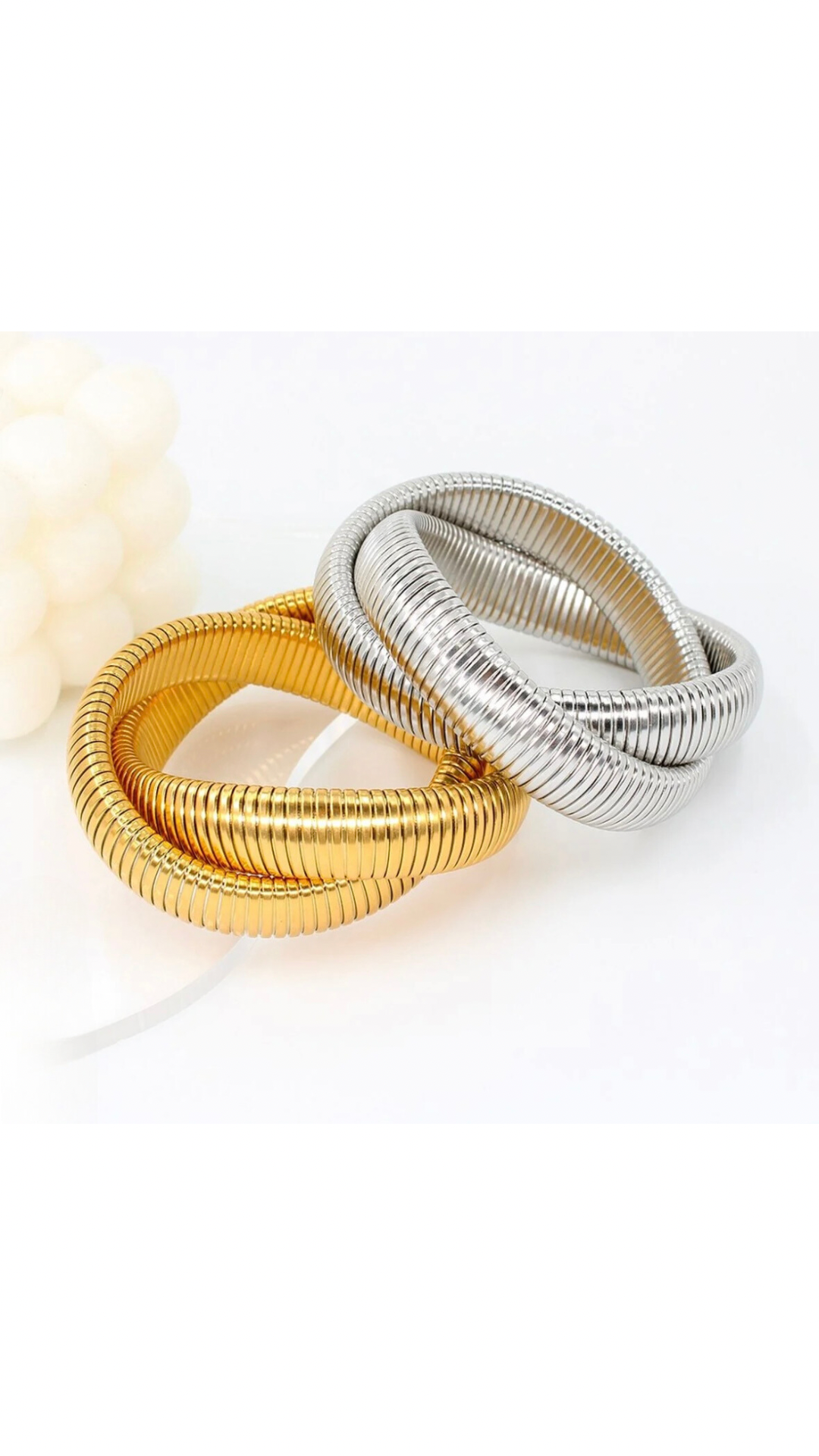 Double Cobra Intertwined Bracelet