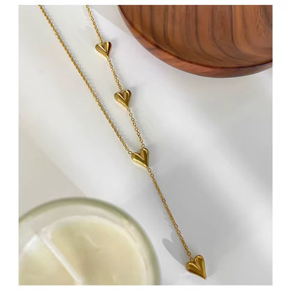 4 Tiny Hearts Petite Necklace