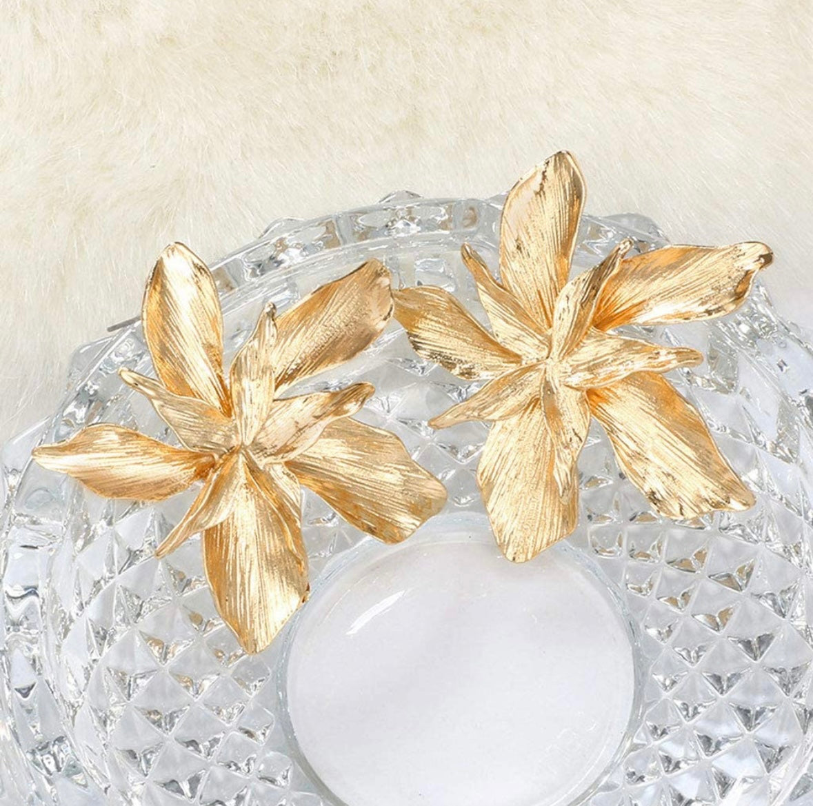 Wild Flower Earrings-Gold