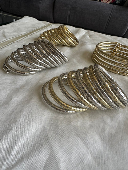 Sequin Bead Coil Warp Around Bracelet
