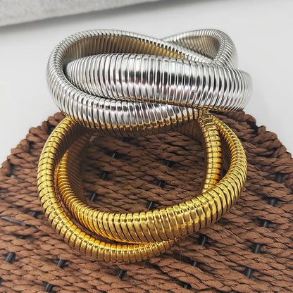 Double Cobra Intertwined Bracelet