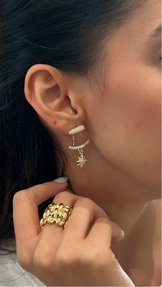 Floating Star F&B Bali Earrings