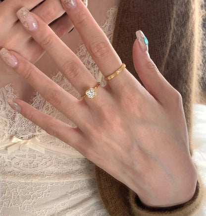 Solitaire SS Rings- 2 Styles