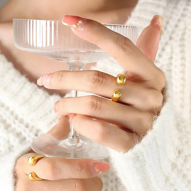 Coma SS Ring - Gold