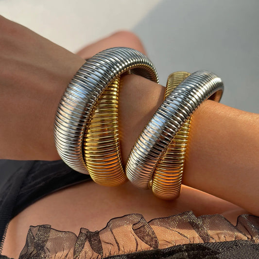 Double Cobra Intertwined Bracelet
