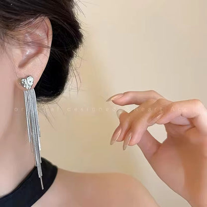 Silver Heart F&B Danglers