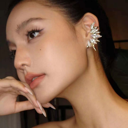 Modern Bloom Earring & Cuff-Gold