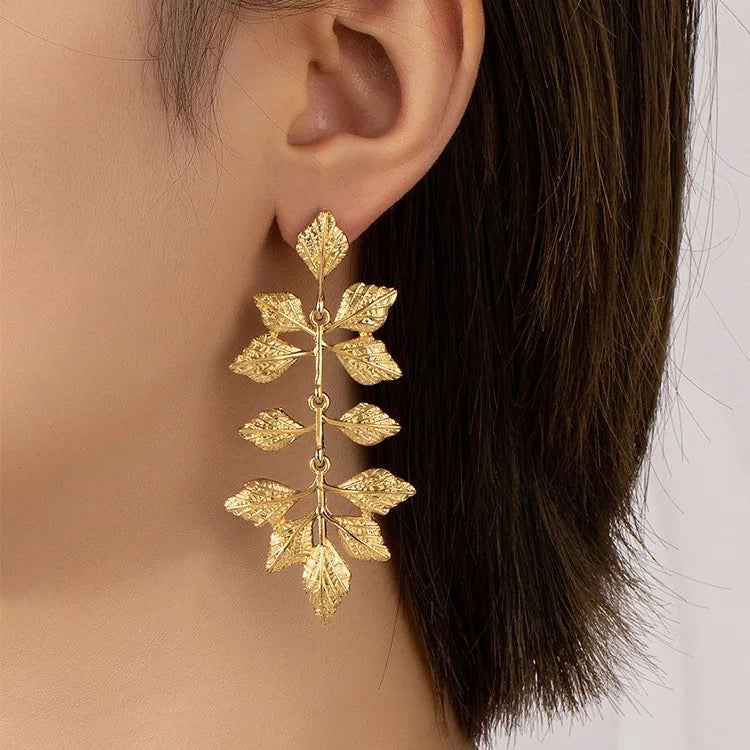 Tiny Leaf Earrings