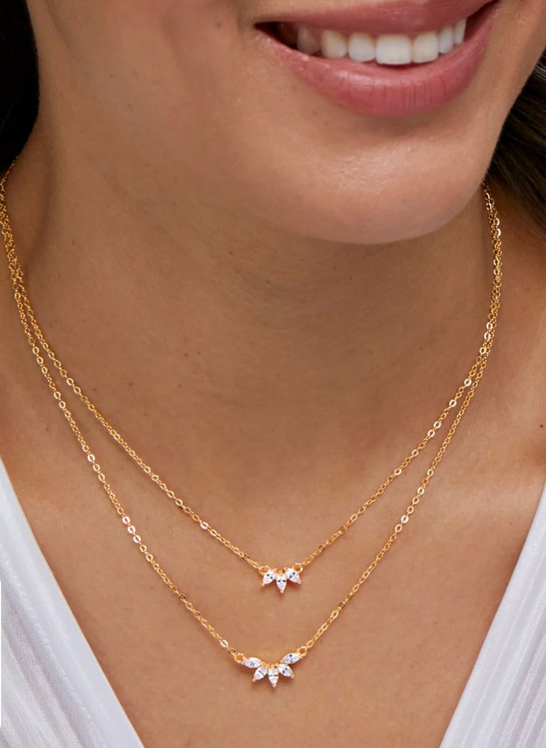 2 Layer Diamond Necklace