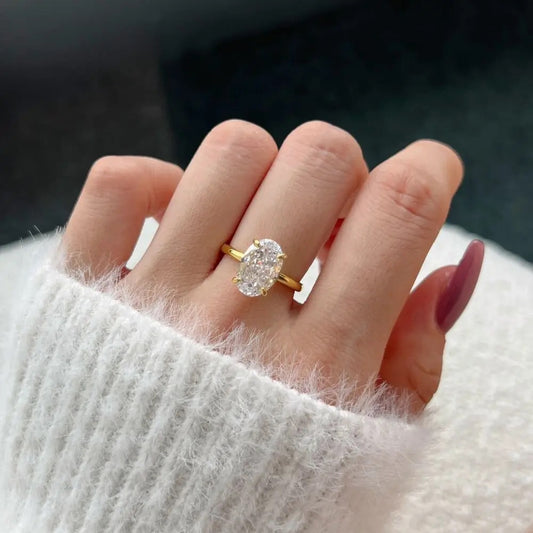 Solitaire SS Ring - Gold