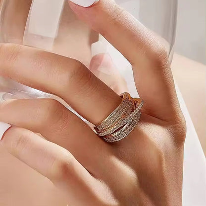Rakol Layered Ring-Silver & Gold