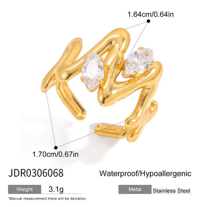 Molten Solitaire Series Rings