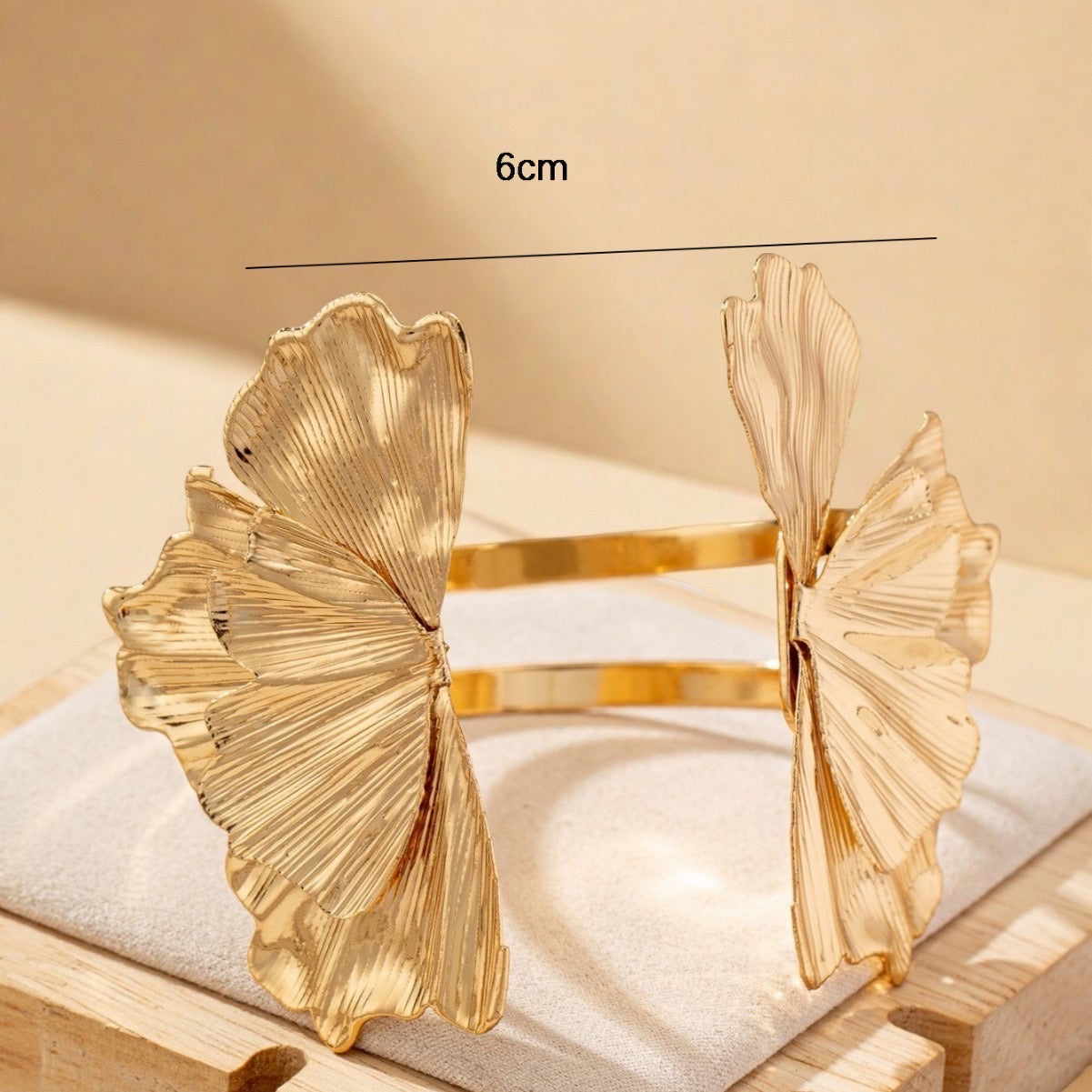 Flora Cuff Adjustable Bracelet-Gold
