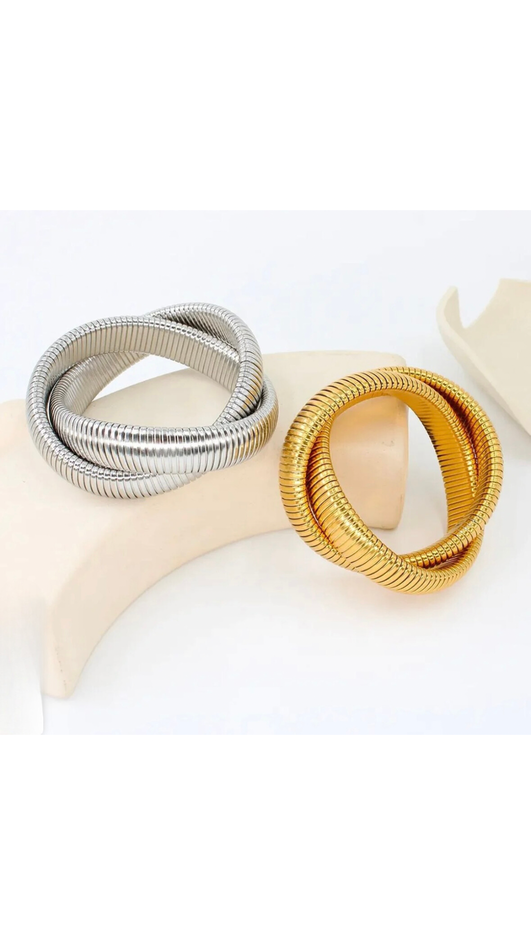 Double Cobra Intertwined Bracelet