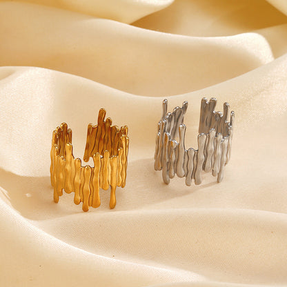 Petite SS Melting Ring-2 colors