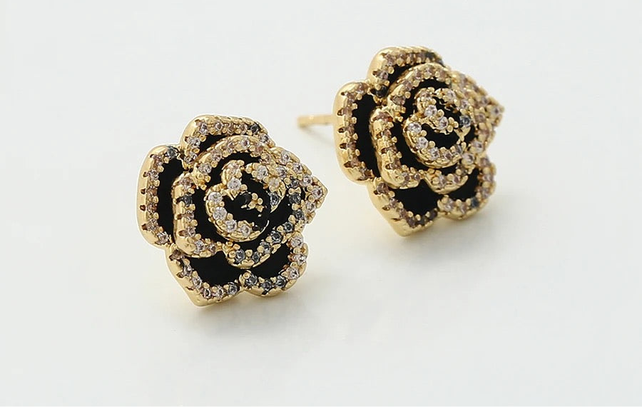 Rose F&B Dangler Earrings