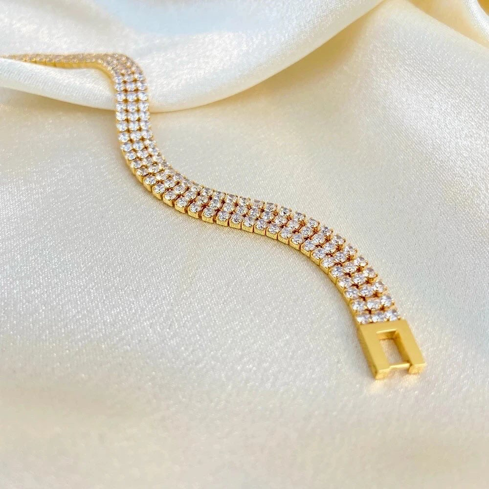 Triple Dust Tennis Bracelet