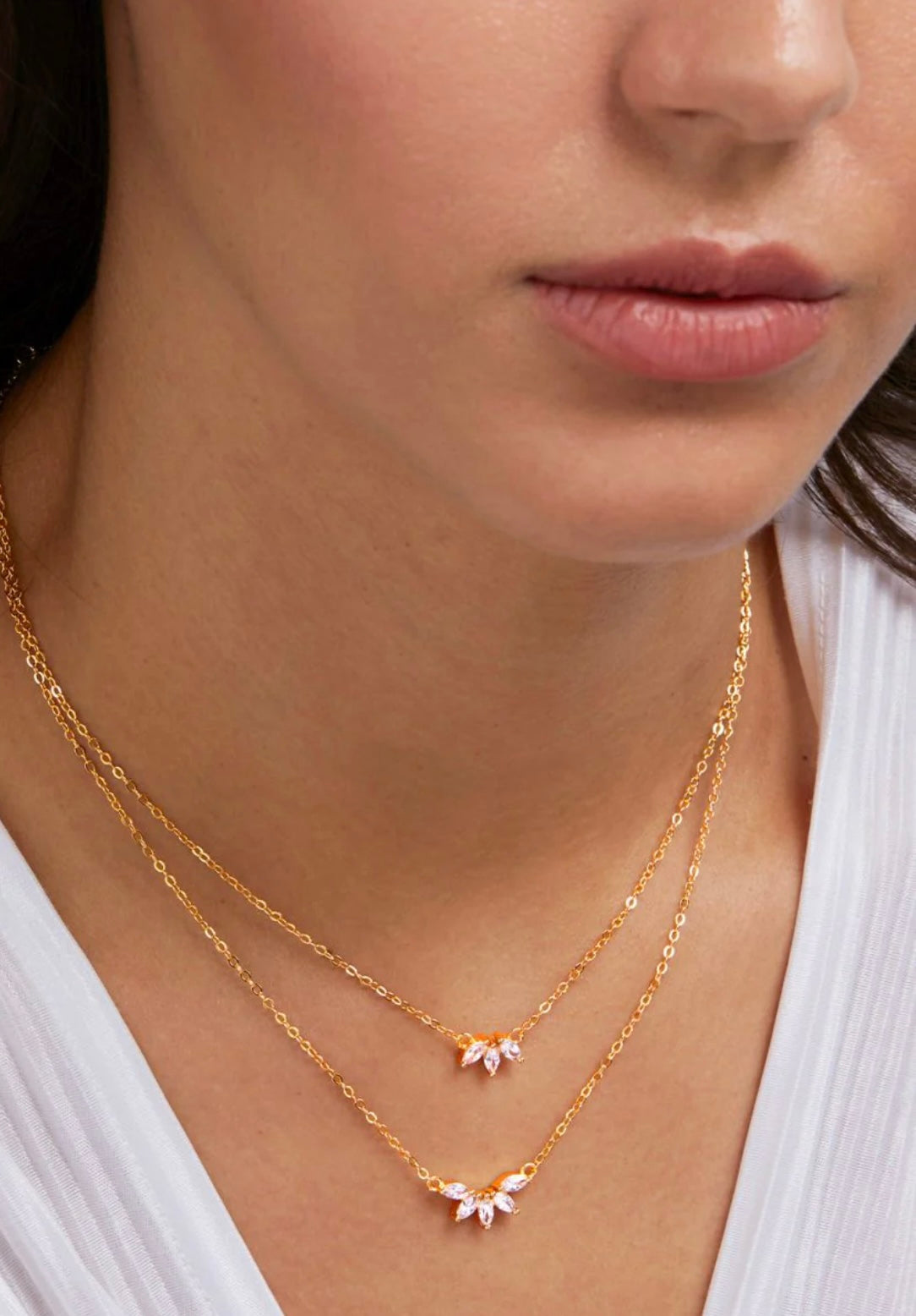 2 Layer Diamond Necklace