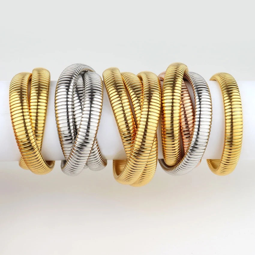 Double Cobra Intertwined Bracelet
