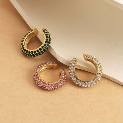 Studded Ring Ear Cuffs-5 Colours