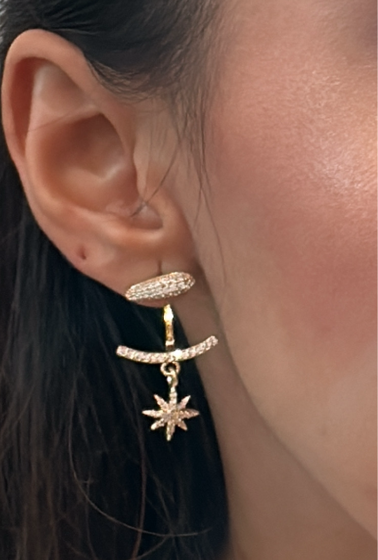 Floating Star F&B Bali Earrings