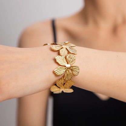 Flower Knows Adjustable Gold Kadas- 3 Designs