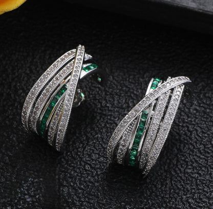 Luxe Eternity Wrap Earrings and Cuffe Set