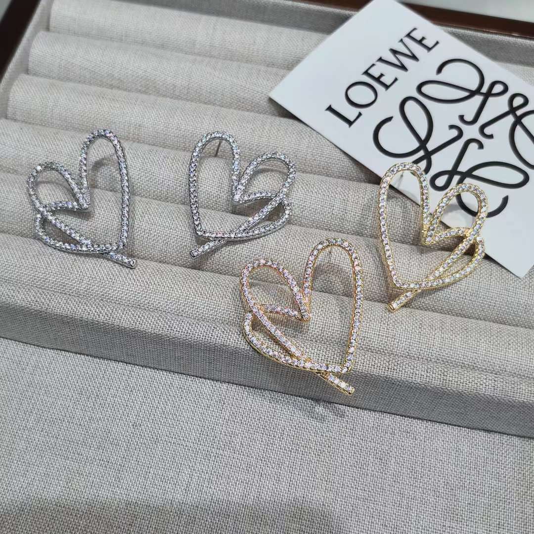 Delicate Heart Outline Earrings-2 Types