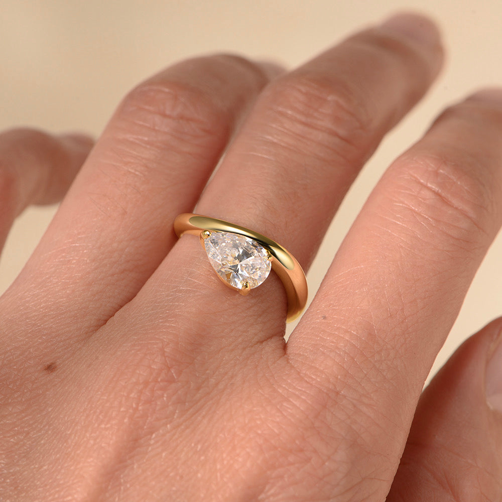 Classic Wave Stacked Diamond Bands-3 Variants