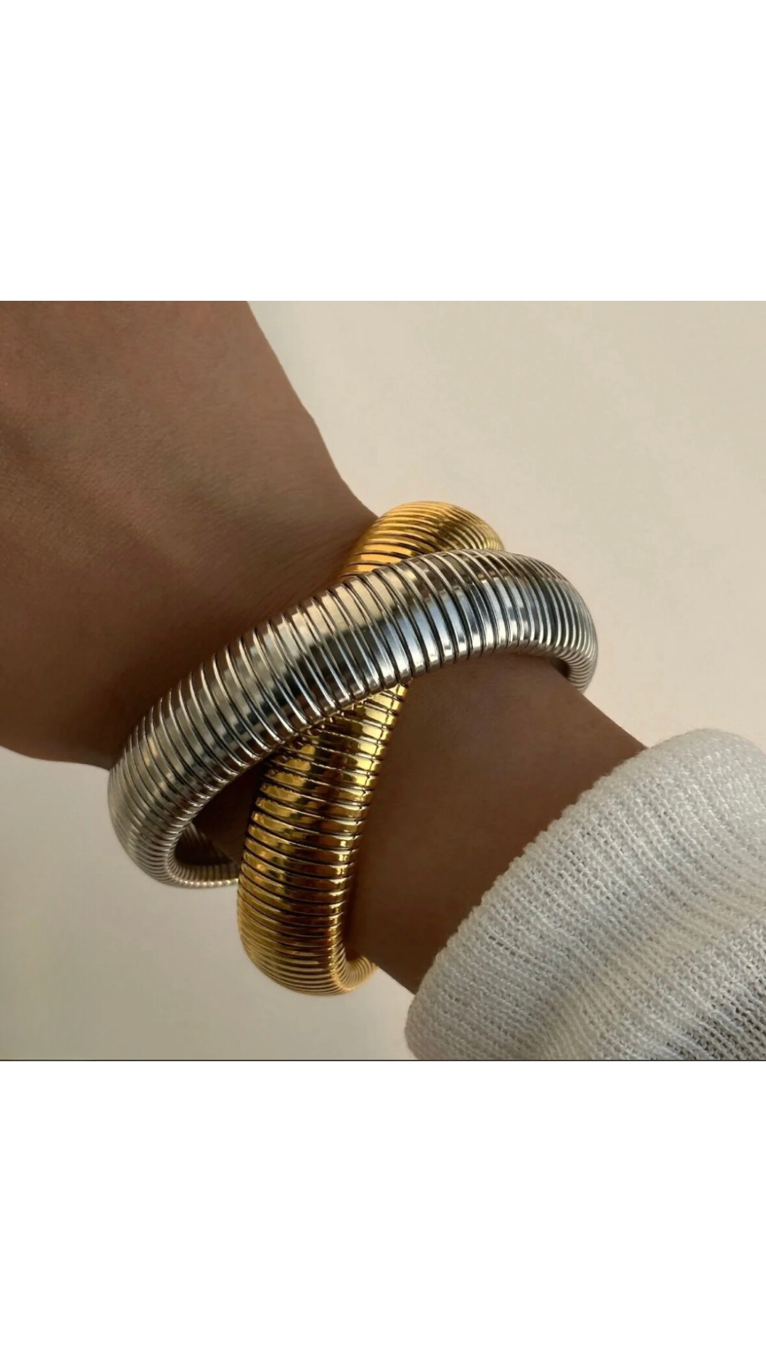 Double Cobra Intertwined Bracelet
