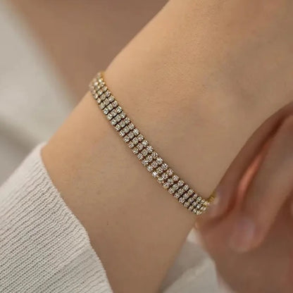 Triple Dust Tennis Bracelet