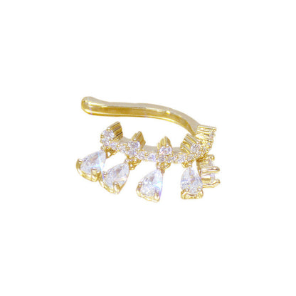Sparkling Drip Ear Cuff-Single Pc