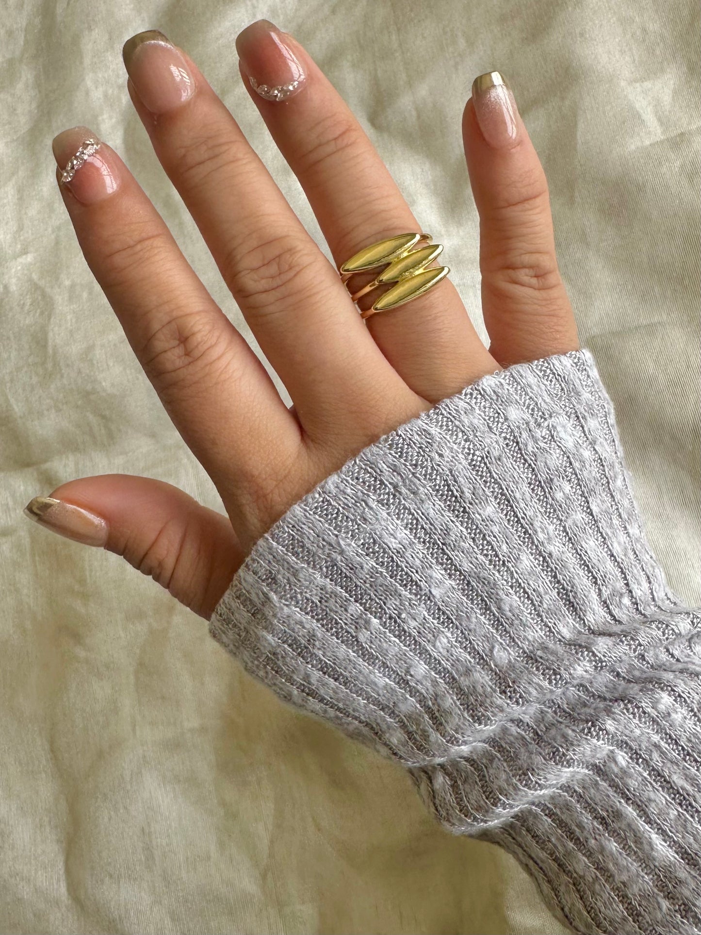Three Stack Gold Ring