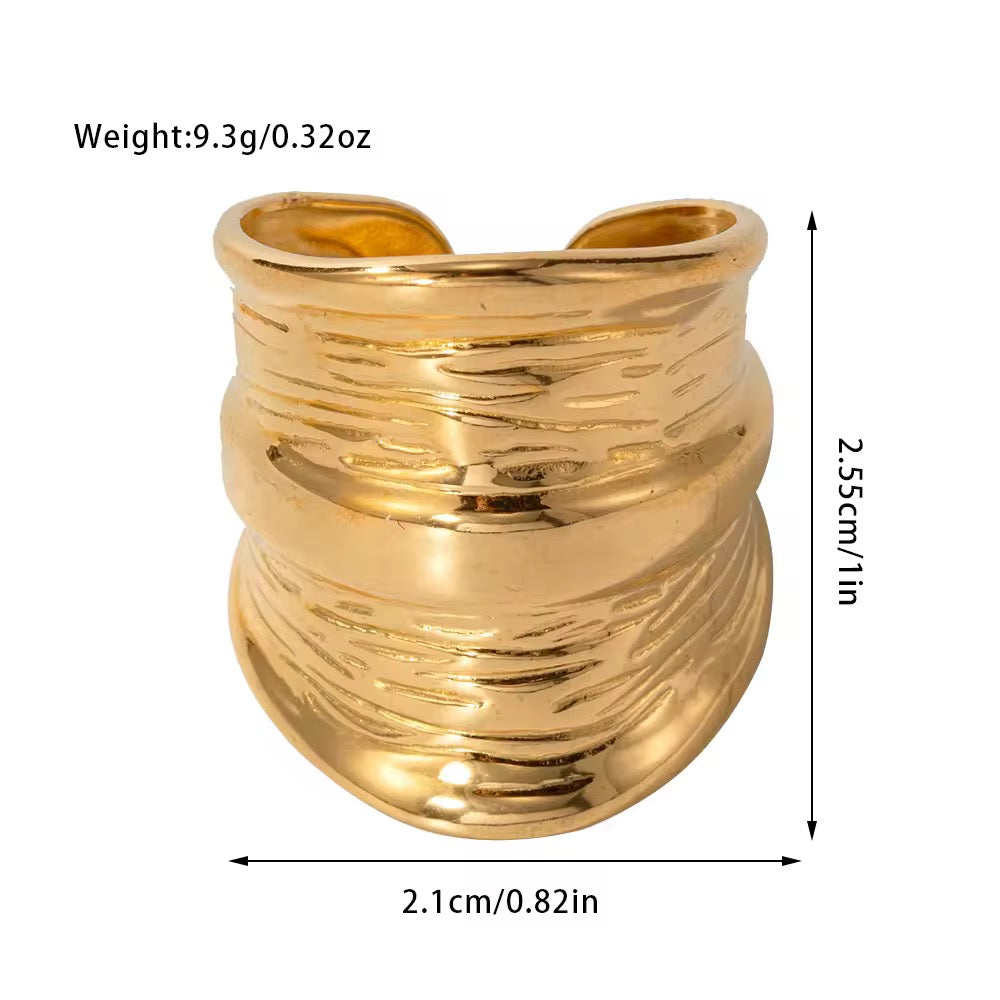 Egyptian Statement Ring - Gold