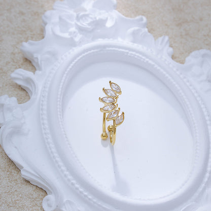 Daisy Crown Adjustable Ring-Gold