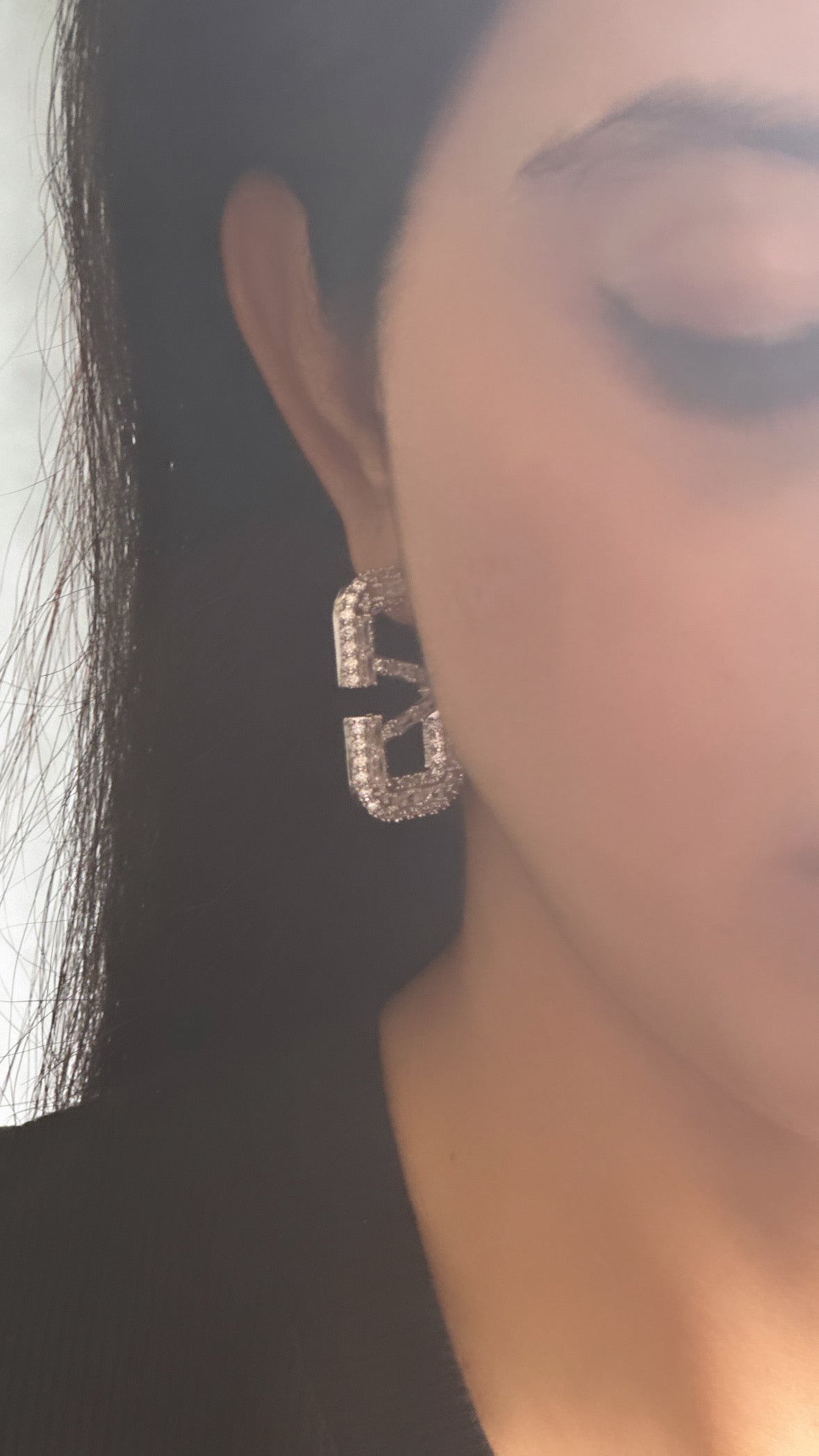 VD Studded Earrings-Gold and Silver