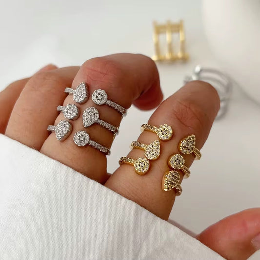 Dainty Bunch Rings-Silver and Gold