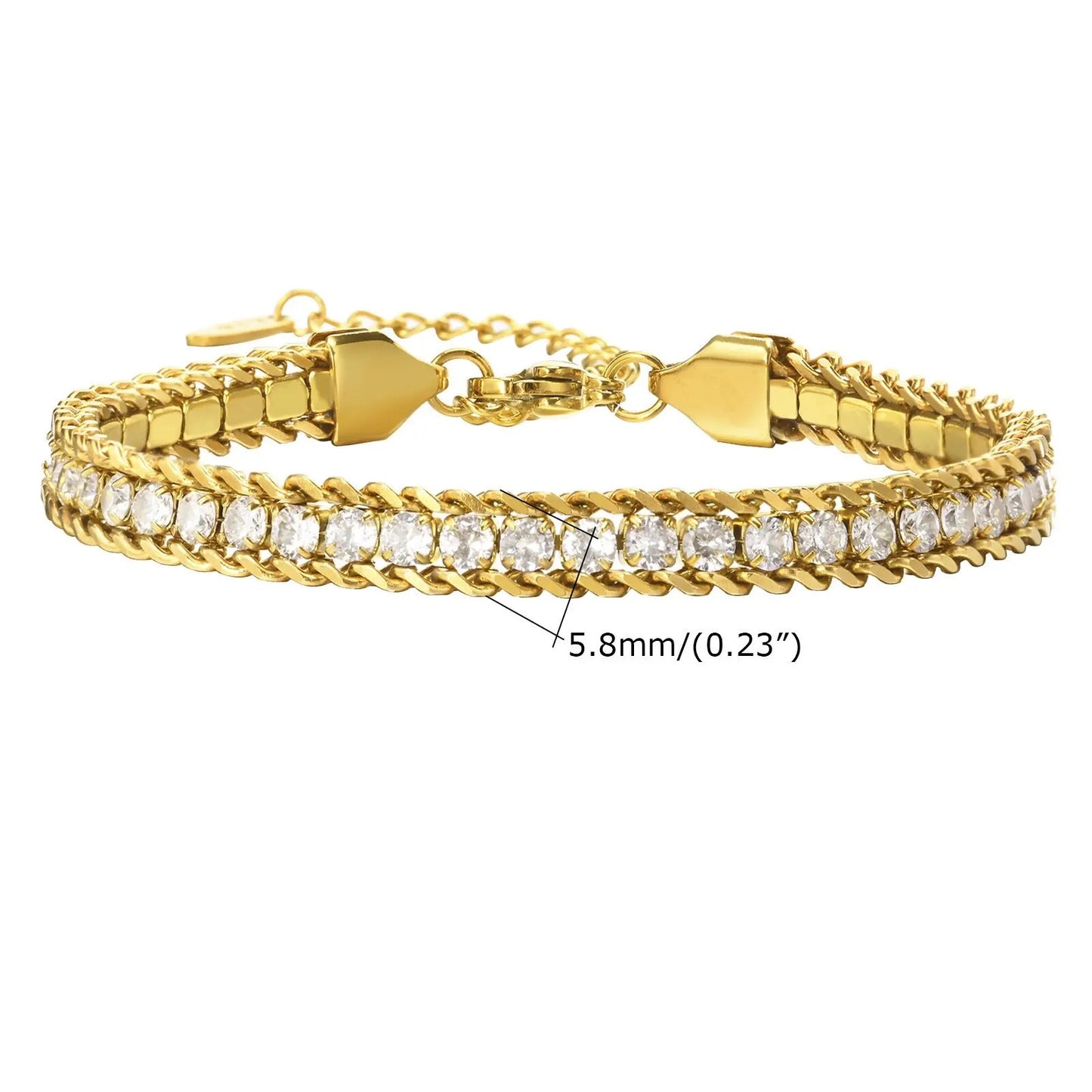 Chain Tennis Combination Bracelets -2 Types