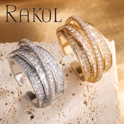 Rakol Layered Ring-Silver & Gold