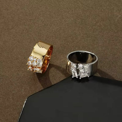 Sparkle Gap Ring-Gold