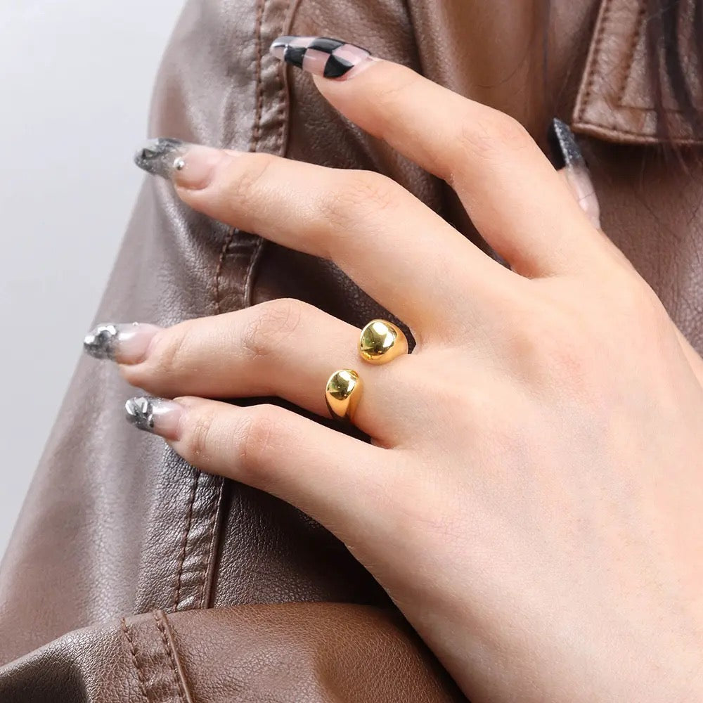 Coma SS Ring - Gold