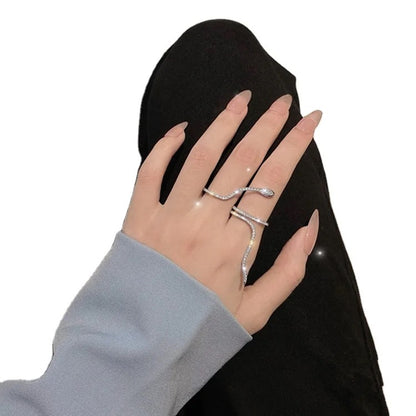 Slithering Snake 2 Finger Ring-2 Colors